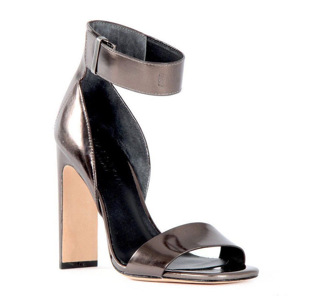 Halston Marylan Anthra Pumps High-Heel-Sandalette Breiter Knöchelriemen mit Rutsche
