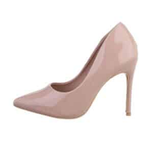 Ital-Design Damen Abendschuhe Elegant High-Heel-Pumps (82285298) Pfennig-/Stilettoabsatz High Heel Pumps in Beige