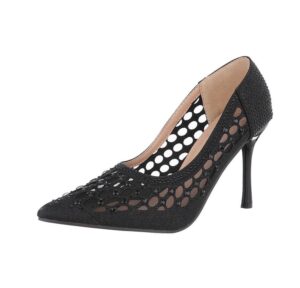 Ital-Design Damen Abendschuhe Elegant High-Heel-Pumps (87118017) Pfennig-/Stilettoabsatz High Heel Pumps in Schwarz