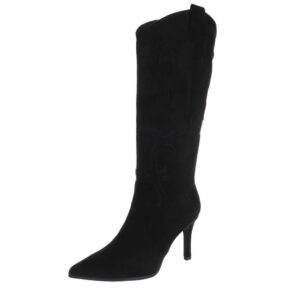 Ital-Design Elegante Stiefel mit hohem Absatz und filigranen Details High-Heel-Stiefel (90515125) Pfennig-/Stilettoabsatz Stiefel in Schwarz