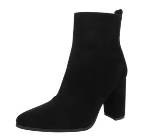 Ital-Design Elegante Stiefeletten mit Blockabsatz für Damen High-Heel-Stiefelette (89852901) Blockabsatz Stiefeletten in Schwarz