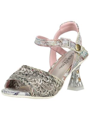 LAURA VITA Pumps Leder/Textil High-Heel-Pumps
