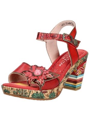 LAURA VITA Sandalen Leder High-Heel-Sandalette