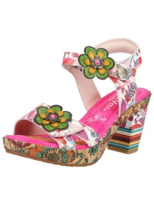 LAURA VITA Sandalen Leder High-Heel-Sandalette