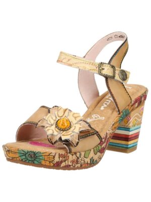 LAURA VITA Sandalen Leder High-Heel-Sandalette