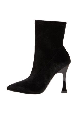 LIPSY Lipsy Samtige Party-Sockenstiefel mit hohem Absatz High-Heel-Stiefel (1-tlg)
