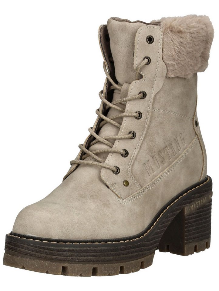 Mustang Shoes Stiefelette Lederimitat/Textil High-Heel-Stiefelette