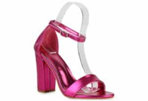 VAN HILL 839904 High-Heel-Sandalette Damen High Heels Sandaletten Party Leder-Optik Absatz-