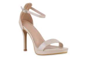 VAN HILL 841558 High-Heel-Sandalette Damen High Heels Sandaletten Stiletto Leder-Optik Party Lack Schuh
